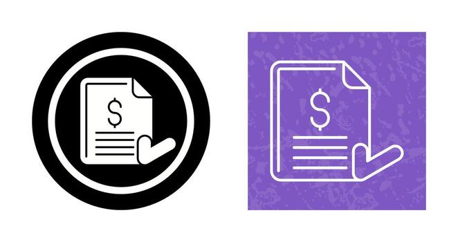 Invoice Vector Icon