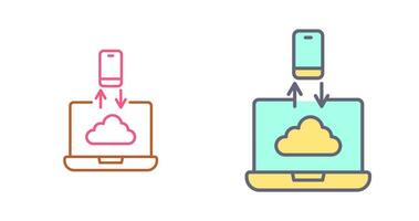 icono de vector de transferencia de datos