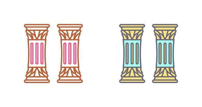 icono de vector de columna