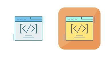 Web Coding Vector Icon