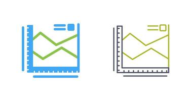 icono de vector de gráfico de spline