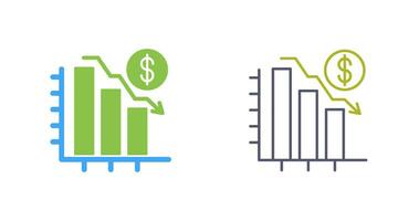 Chart Down Vector Icon