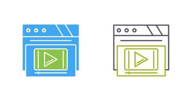 Video Player Vector Icon