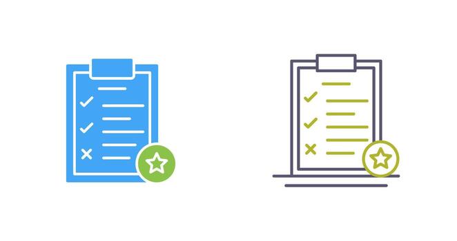 icono de vector de lista de tareas