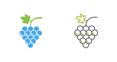 icono de vector de uvas