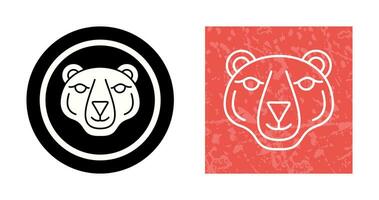 icono de vector de oso polar