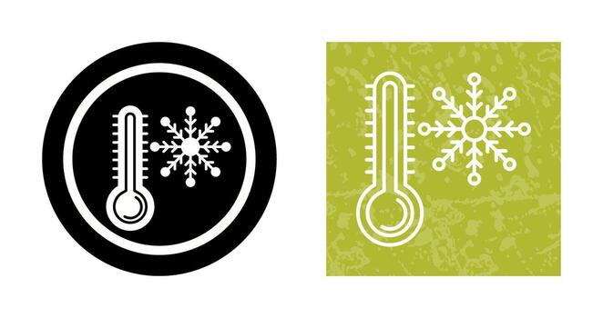 icono de vector frío