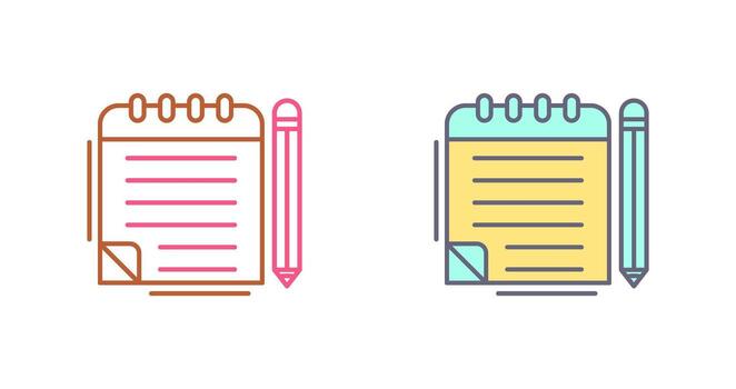 Notepad Vector Icon