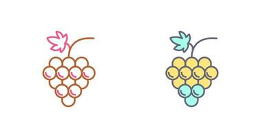 icono de vector de uvas