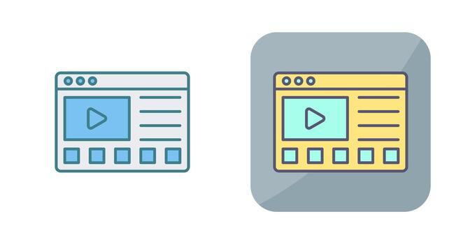 icono de vector de tutoriales en línea
