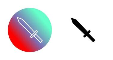 Unique Sword Vector Icon