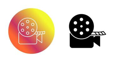 Unique Video Reel Vector Icon