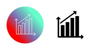 Rising Statistics Vector Icon