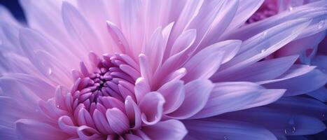 Detailed macro capture of an aster's vibrant hues. AI Generative photo