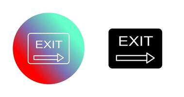 Unique Exit Vector Icon