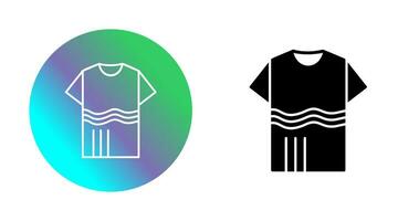 T Shirt with lines Vector Icon