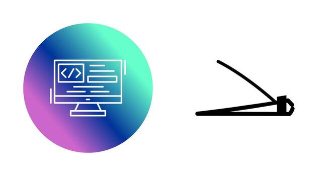 icono de vector de codificación