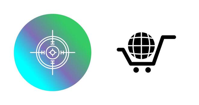icono de vector de objetivo