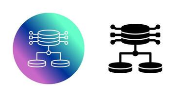 icono de vector de datos estructurados