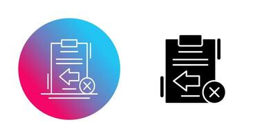 Return Failed Vector Icon