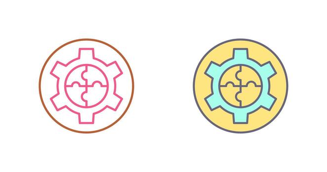 icono de vector de solución