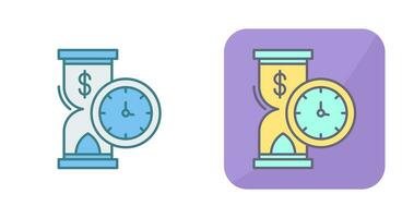 el tiempo es dinero vector icono