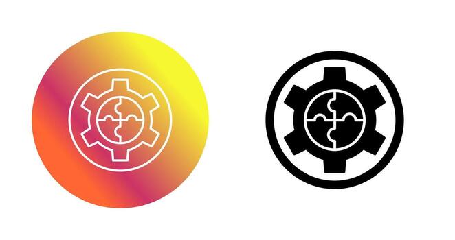 icono de vector de solución