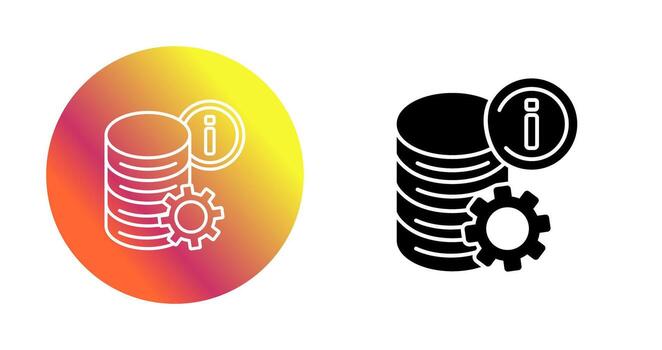 icono de vector de datos