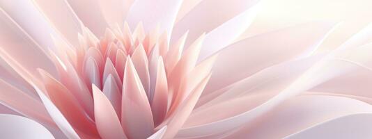 Close-up macro photo of a pink lotus in bloom. AI Generative