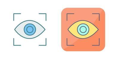 icono de vector de exploración ocular