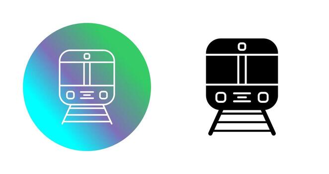 icono de vector de tren
