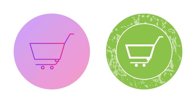 Unique Empty Cart Vector Icon