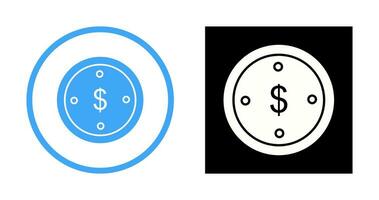 Dollar Coin Vector Icon
