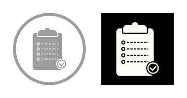 Unique Checklist Vector Icon