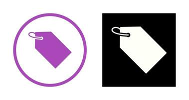 Unique Tag Vector Icon