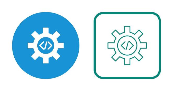 Unique Code Optimization Vector Icon