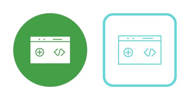 Unique Clean Code Vector Icon