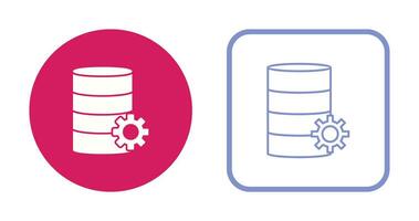 Unique Database Management Vector Icon