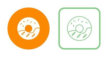 Cream Doughnut Vector Icon