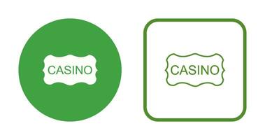 Casino Sign Vector Icon