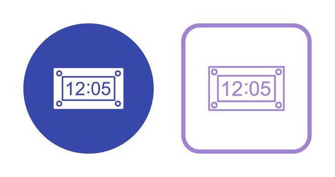 Unique Timer Vector Icon