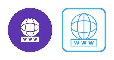 Unique World Wide Web Vector Icon