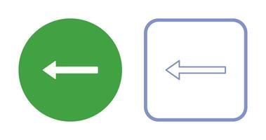 Unique Left Arrow Vector Icon