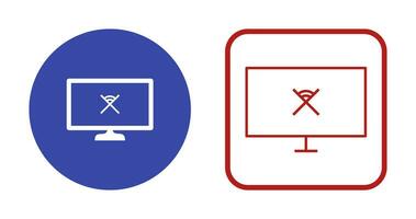 Unique Disconnected Network Vector Icon