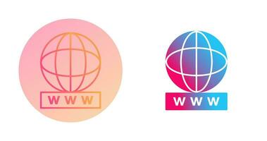 Unique World Wide Web Vector Icon