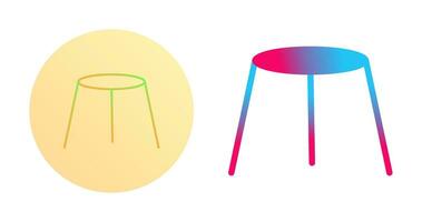 Unique Stool Vector Icon