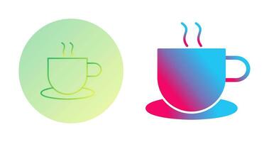 Unique Hot Coffee Vector Icon