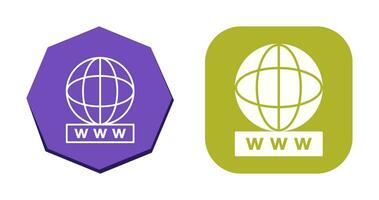 Unique World Wide Web Vector Icon