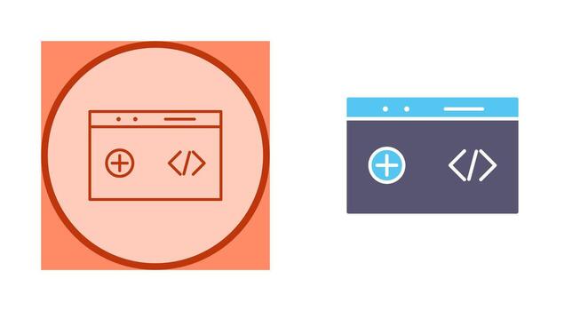 Unique Clean Code Vector Icon