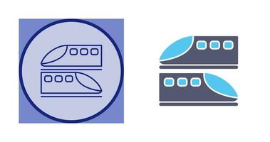 icono de vector de trenes